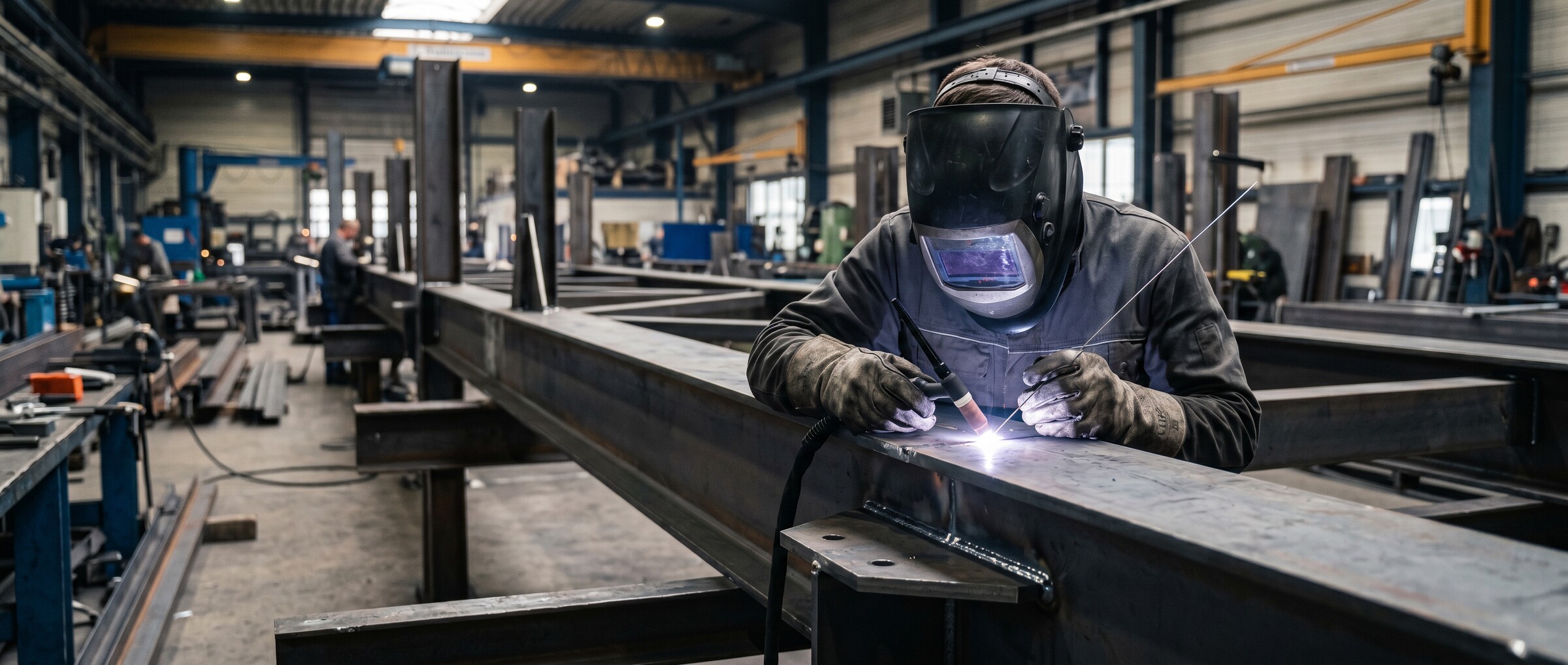 F. STAHLTECHNIK: 3 TIG-LASSERS VOOR HALLENBOUW BINNEN 72 UUR