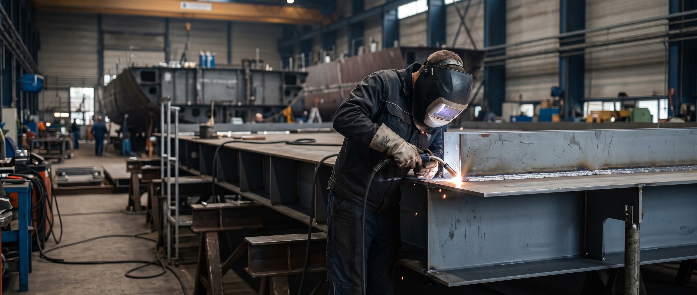 N. WERFTTECHNIK: 6 MAG-LASSERS VOOR SECTIEFABRICAGE