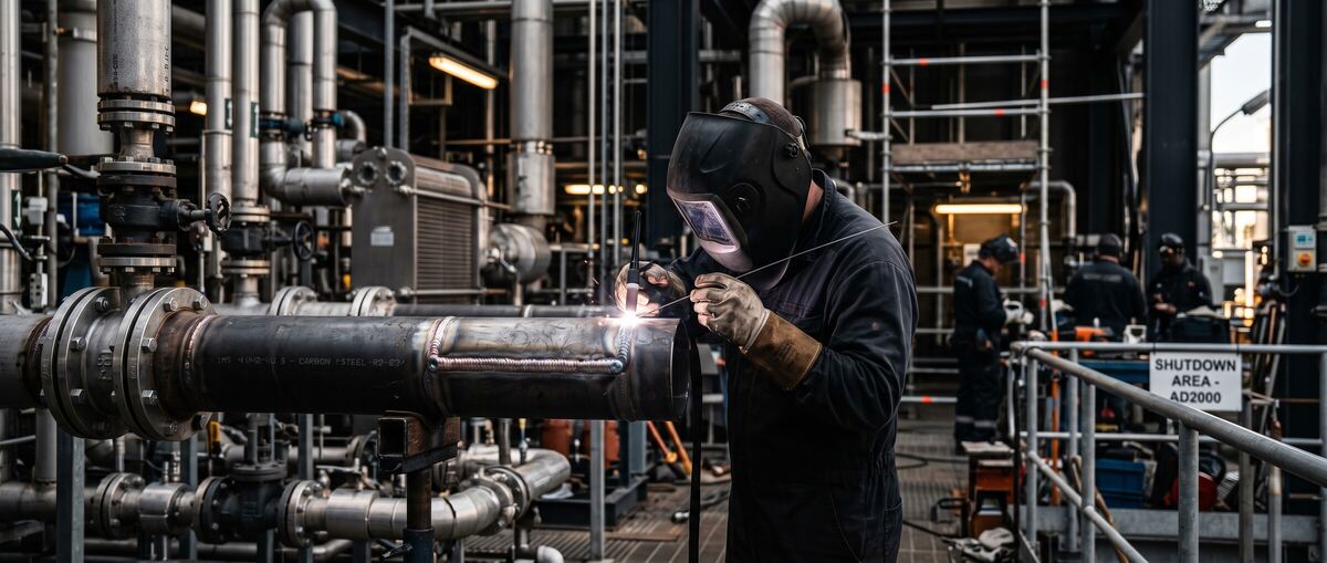 PETROLINE: 5 ROHRSCHWEIßER FÜR 9-TÄGIGEN ANLAGENSTILLSTAND