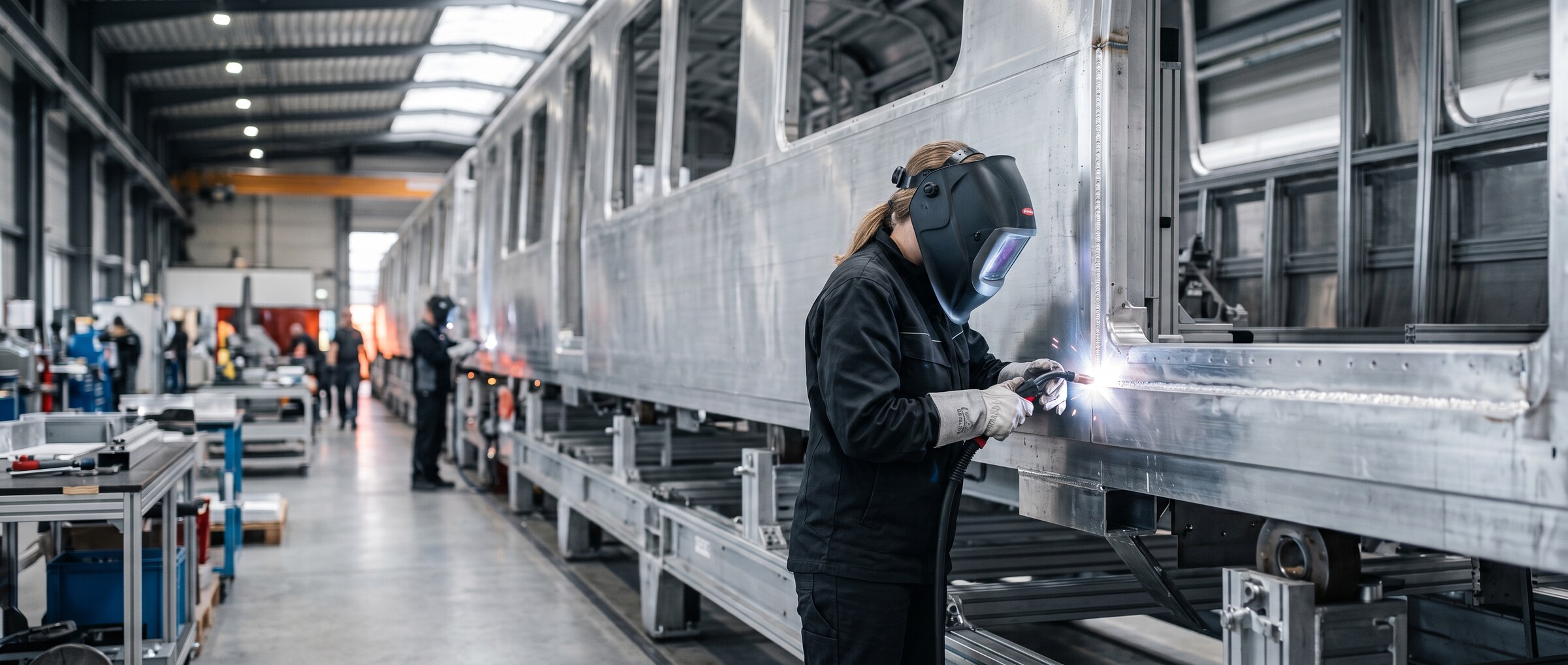 R. FAHRZEUGBAU: 4 ALUMINIUMLASSERS VOOR CASCOPRODUCTIE